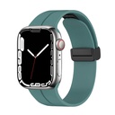 Apple Watch 38mm Uyumlu Kordon Silikon Metal Mıknatıslı Toka Zore KRD-84 Kayış