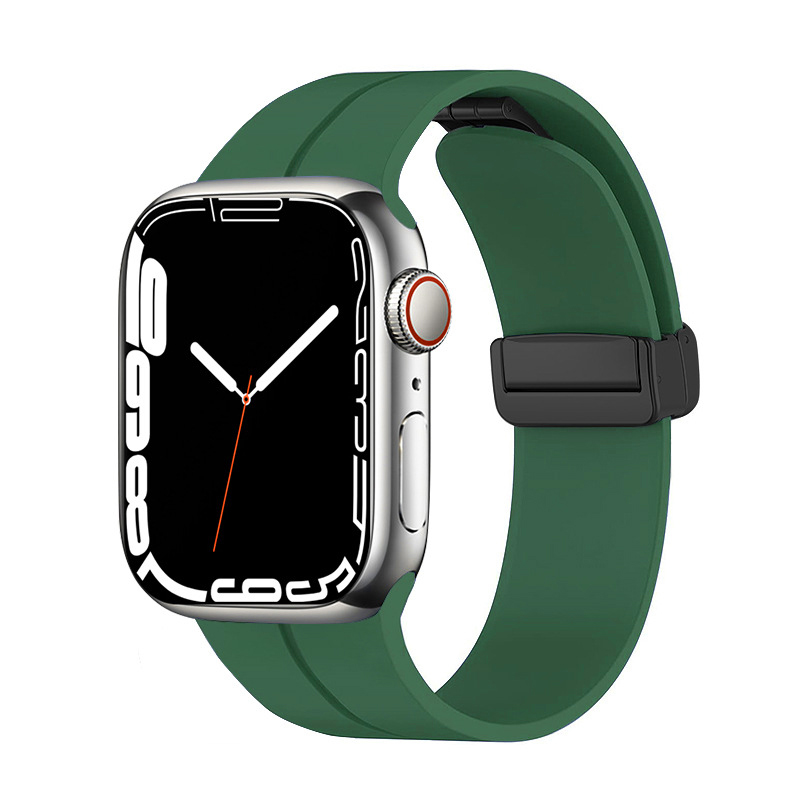 Apple Watch 40mm Uyumlu Kordon Silikon Metal Mıknatıslı Toka Zore KRD-84 Kayış