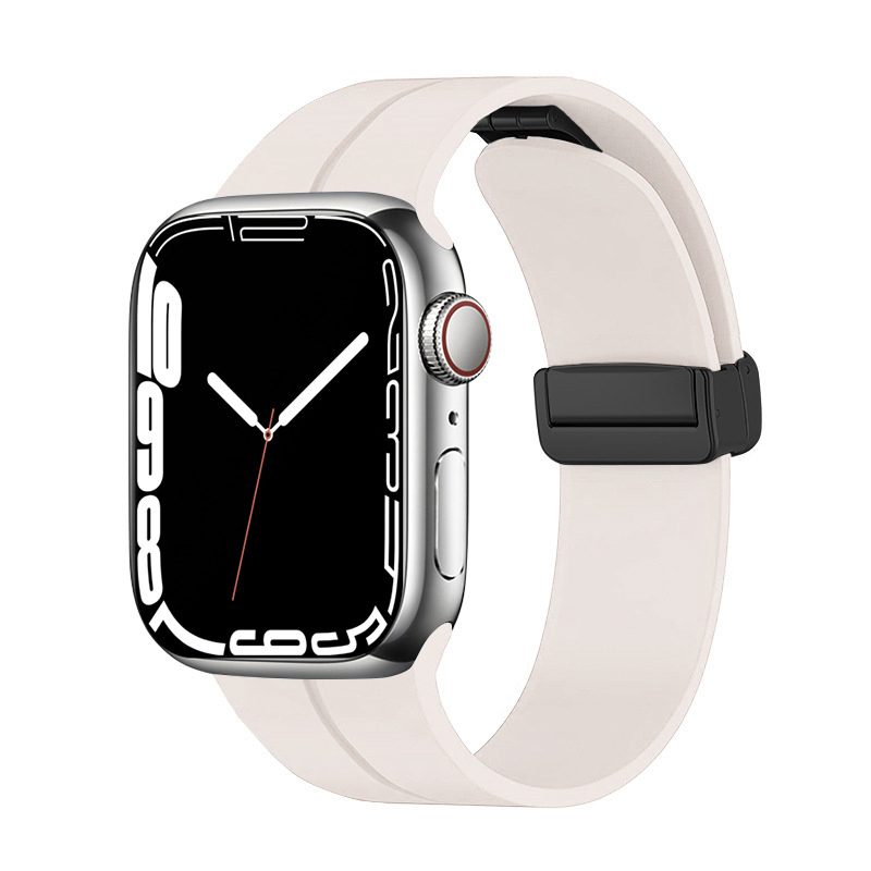 Apple Watch 40mm Uyumlu Kordon Silikon Metal Mıknatıslı Toka Zore KRD-84 Kayış