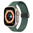 Apple Watch Ultra 49mm Uyumlu Kordon Silikon Metal Mıknatıslı Toka Zore KRD-84 Kayış