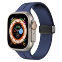 Apple Watch Ultra 49mm Uyumlu Kordon Silikon Metal Mıknatıslı Toka Zore KRD-84 Kayış