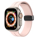 Apple Watch Ultra 49mm Uyumlu Kordon Silikon Metal Mıknatıslı Toka Zore KRD-84 Kayış