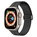 Apple Watch Ultra 49mm Uyumlu Kordon Silikon Metal Mıknatıslı Toka Zore KRD-84 Kayış