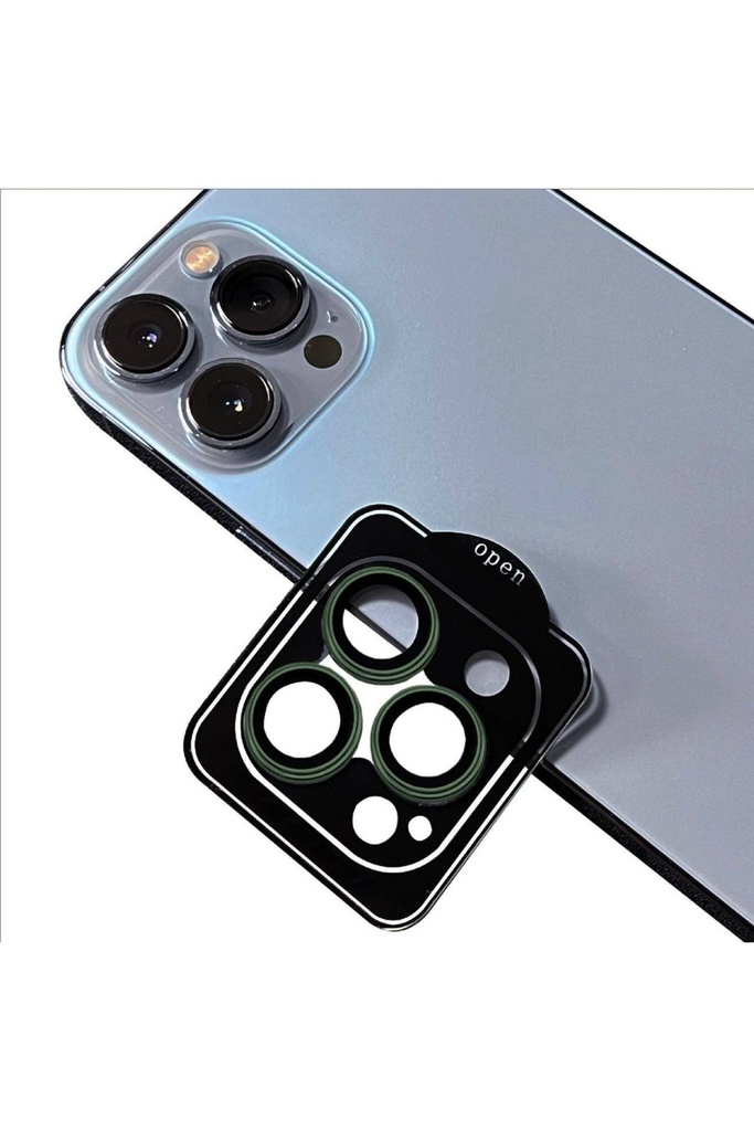 Apple iPhone 13 Pro Max Uyumlu Zore CL-11 Safir Parmak İzi Bırakmayan Anti-Reflective Kamera Lens Koruyucu