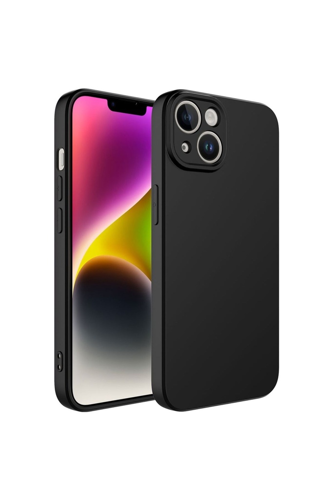 [RNZ-TA87521] Apple iPhone 14 Uyumlu Kılıf Zore Kamera Korumalı Mara Lansman Kapak (Siyah)