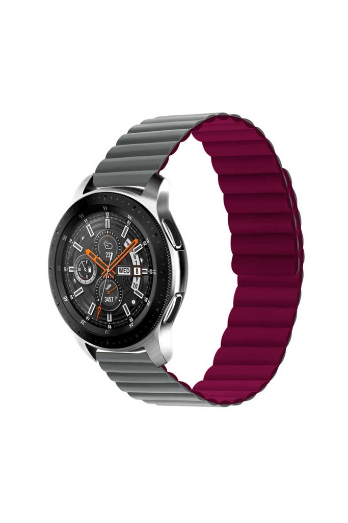 Samsung Galaxy Watch 42mm Uyumlu Kordon Suni Deri Yumuşak Soft Yüzey KRD-52 Kayış