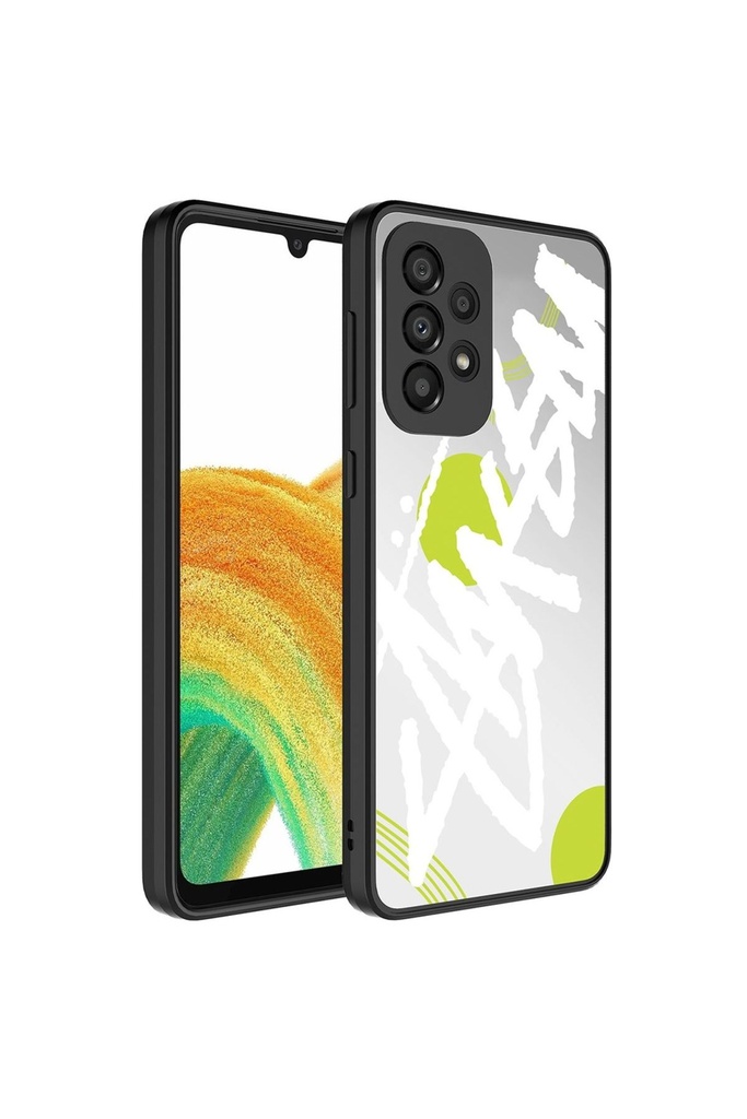Samsung Galaxy A73 Uyumlu Kılıf Aynalı Desenli Kamera Korumalı Parlak Zore Mirror Kapak
