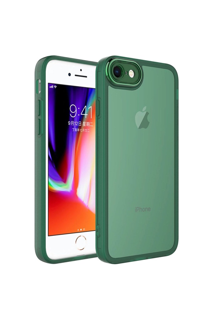 Apple iPhone 8 Uyumlu Kılıf Kamera Korumalı Transparan Zore Post Kapak