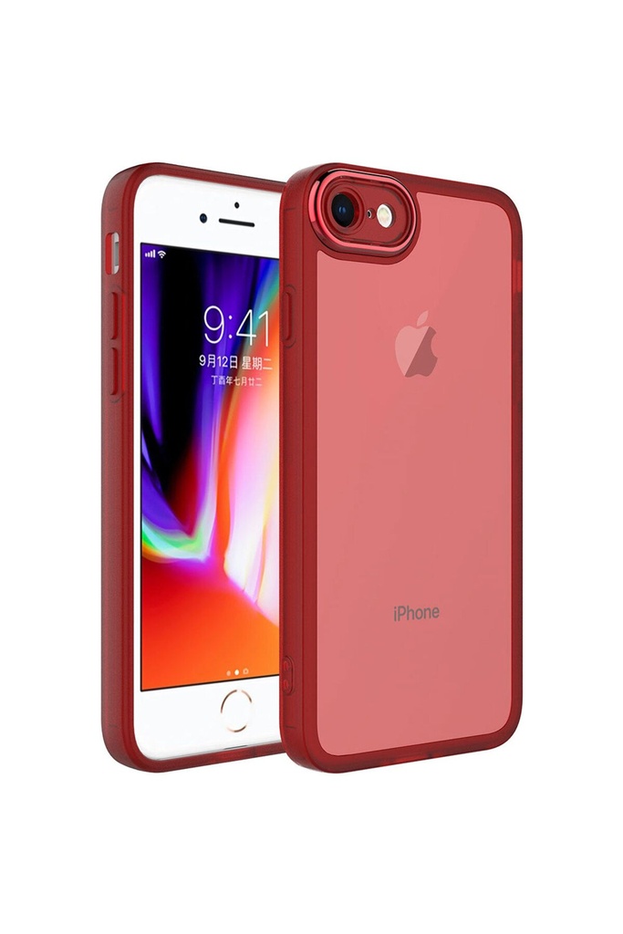 Apple iPhone 8 Uyumlu Kılıf Kamera Korumalı Transparan Zore Post Kapak