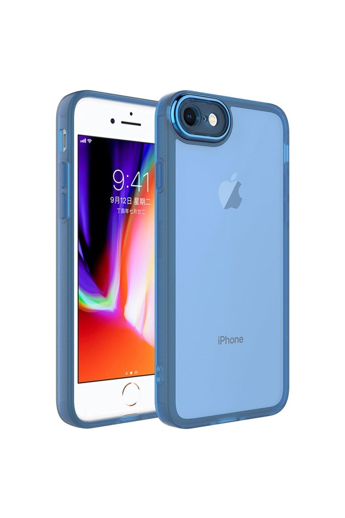 Apple iPhone 8 Uyumlu Kılıf Kamera Korumalı Transparan Zore Post Kapak