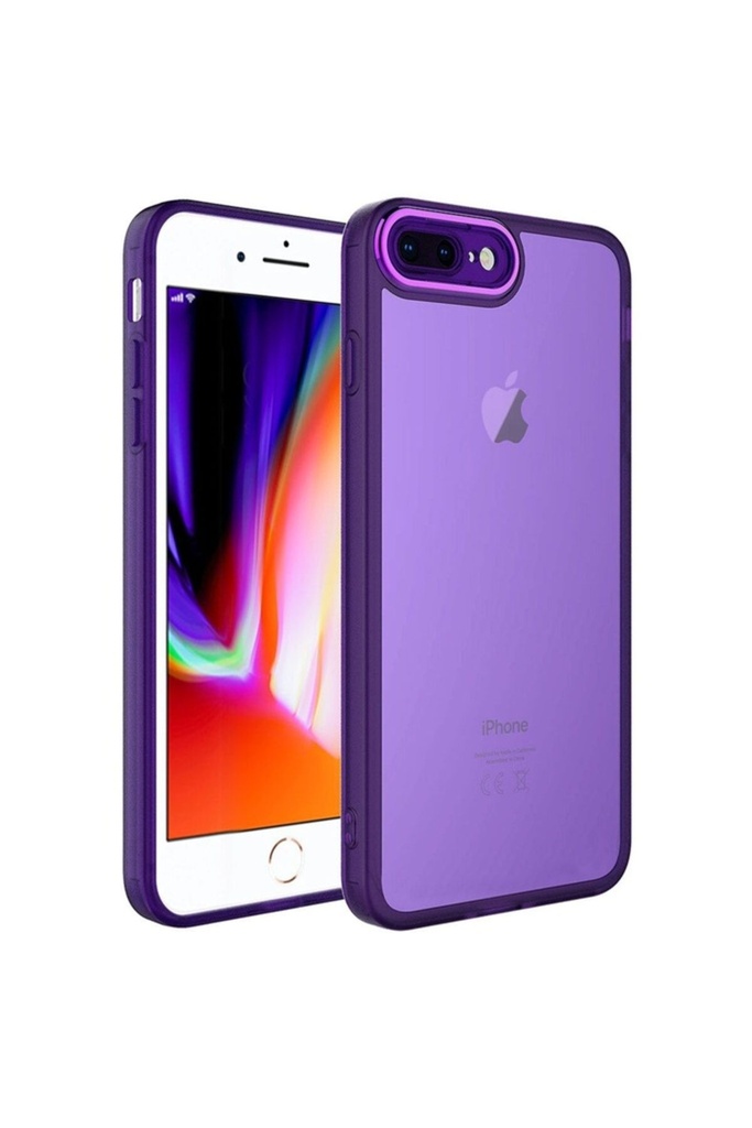 Apple iPhone 7 Plus Uyumlu Kılıf Kamera Korumalı Transparan Zore Post Kapak