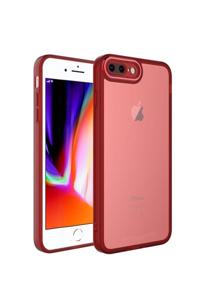Apple iPhone 7 Plus Uyumlu Kılıf Kamera Korumalı Transparan Zore Post Kapak