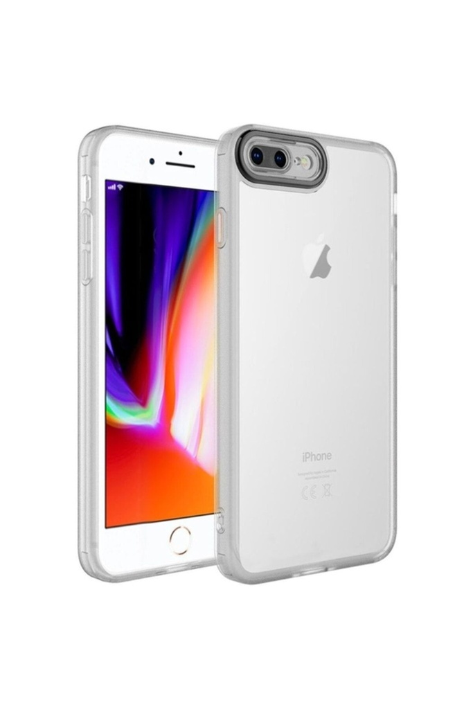 Apple iPhone 7 Plus Uyumlu Kılıf Kamera Korumalı Transparan Zore Post Kapak