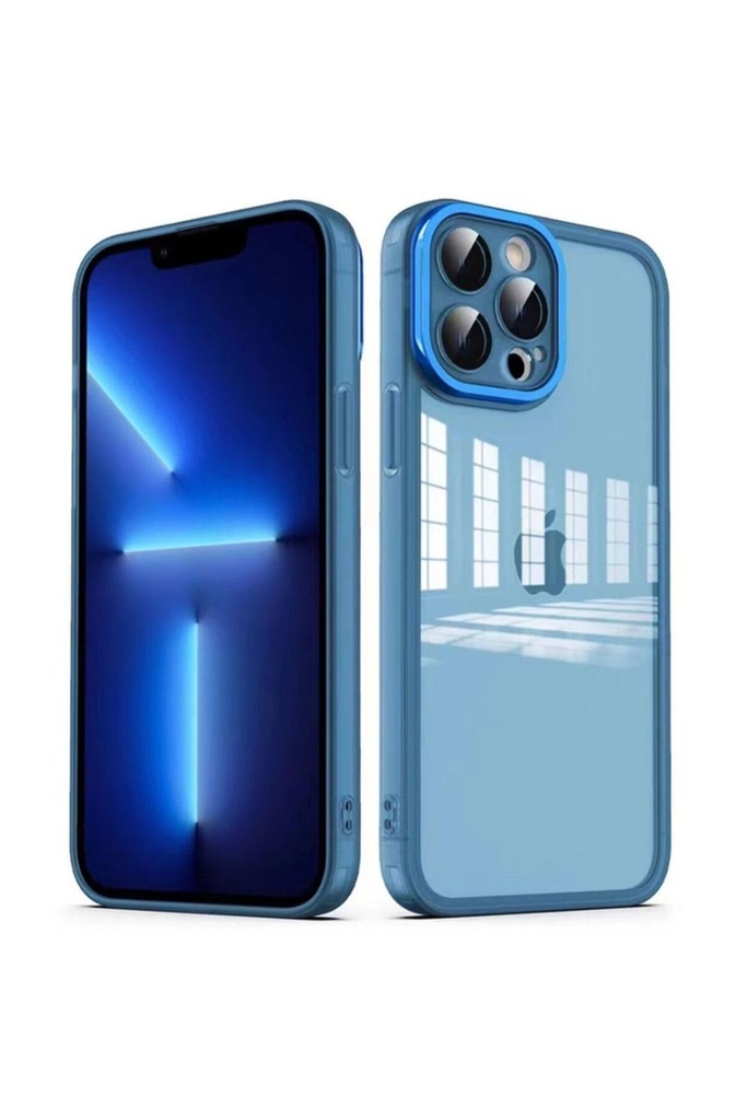 Apple iPhone 12 Pro Max Uyumlu Kılıf Kamera Korumalı Transparan Zore Post Kapak