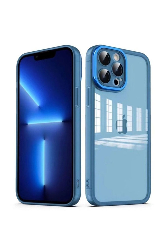 Apple iPhone 13 Pro Max Uyumlu Kılıf Kamera Korumalı Transparan Zore Post Kapak