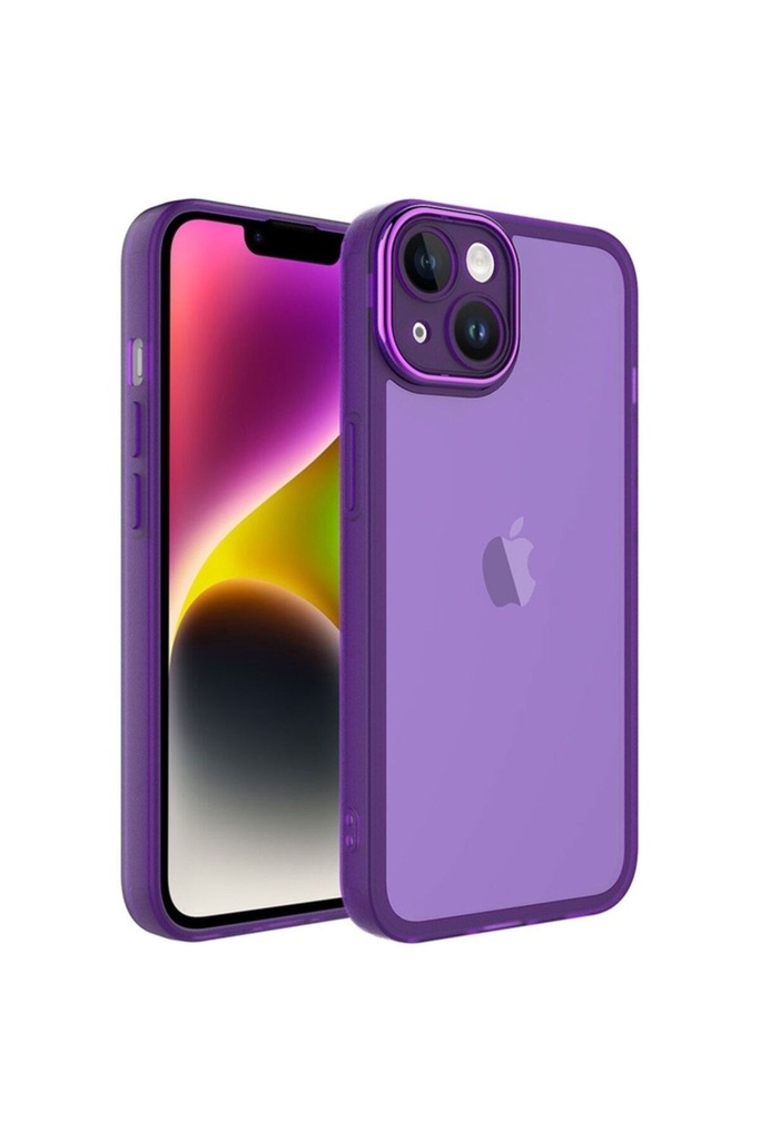Apple iPhone 14 Plus Uyumlu Kılıf Kamera Korumalı Transparan Zore Post Kapak