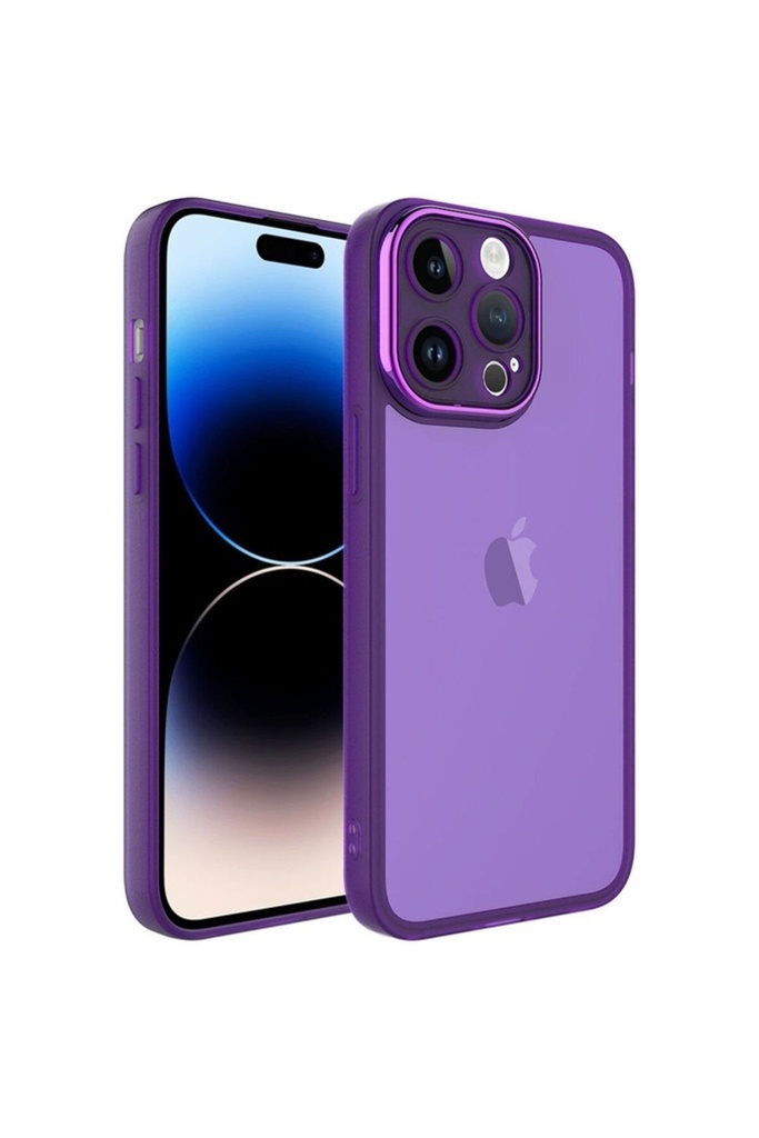 Apple iPhone 14 Pro Uyumlu Kılıf Kamera Korumalı Transparan Zore Post Kapak