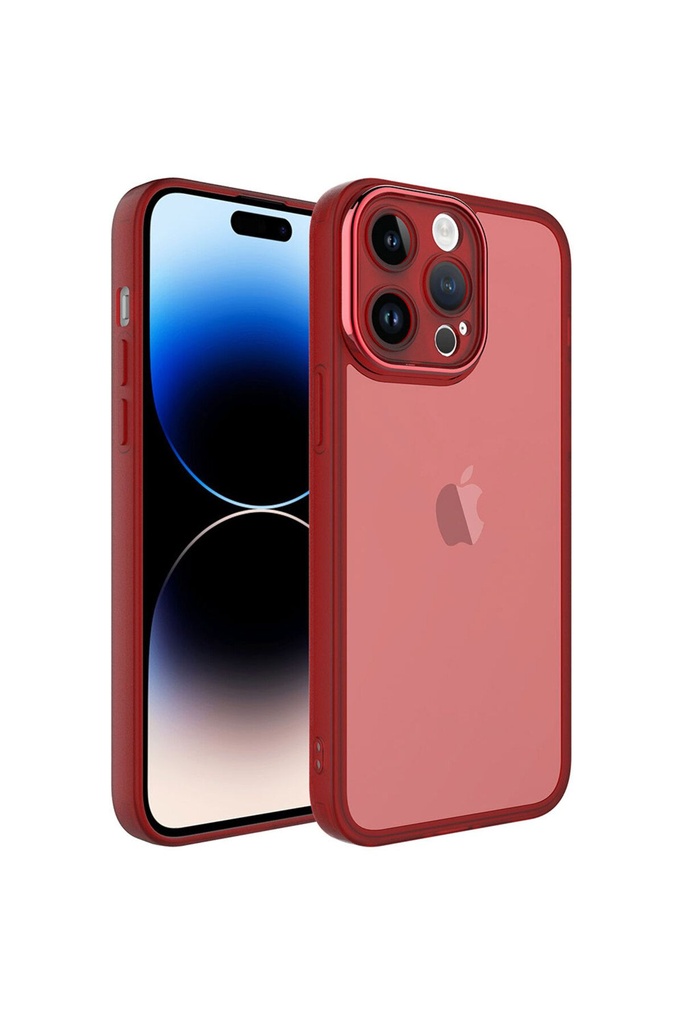 Apple iPhone 14 Pro Uyumlu Kılıf Kamera Korumalı Transparan Zore Post Kapak