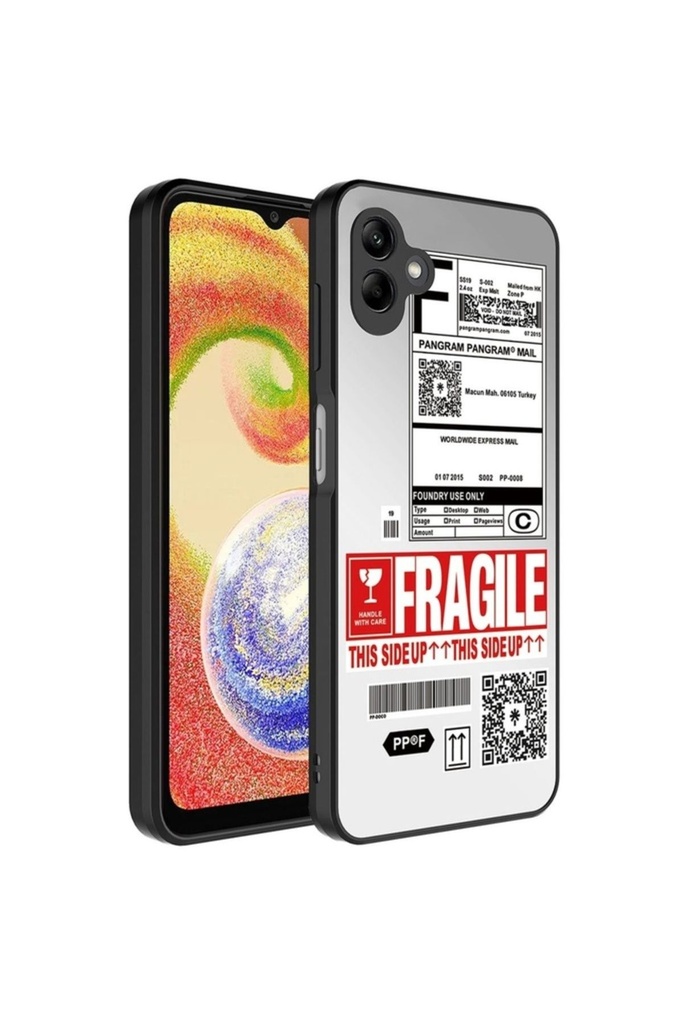 Samsung Galaxy A04 Uyumlu Kılıf Aynalı Desenli Kamera Korumalı Parlak Zore Mirror Kapak