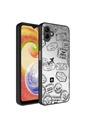Samsung Galaxy A04 Uyumlu Kılıf Aynalı Desenli Kamera Korumalı Parlak Zore Mirror Kapak