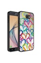 Samsung Galaxy J7 Prime Uyumlu Kılıf Aynalı Desenli Kamera Korumalı Parlak Zore Mirror Kapak
