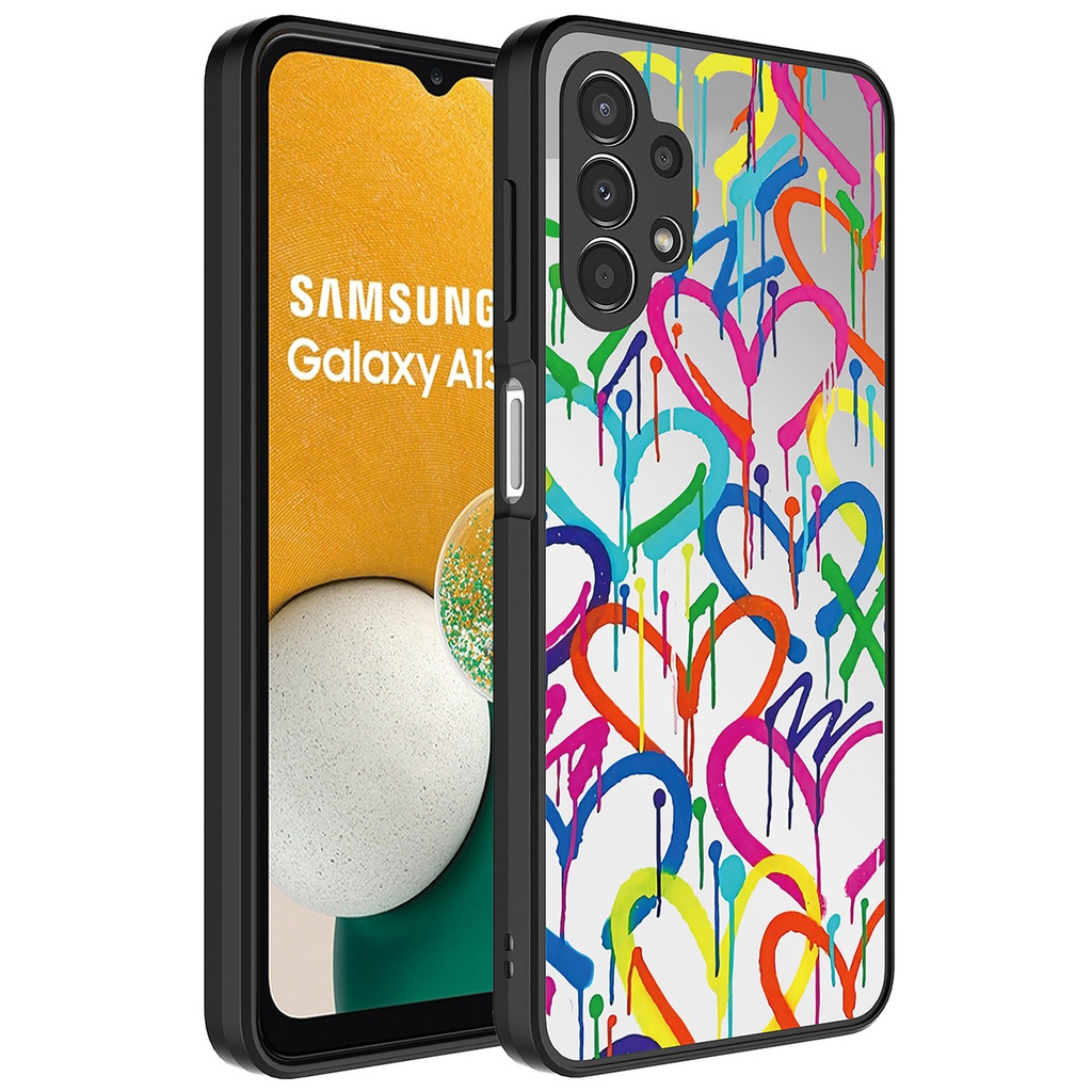 Samsung Galaxy A32 4G Uyumlu Kılıf Aynalı Desenli Kamera Korumalı Parlak Zore Mirror Kapak