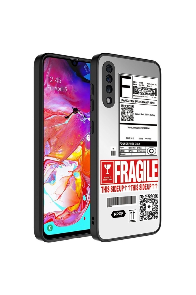 Samsung Galaxy A70 Uyumlu Kılıf Aynalı Desenli Kamera Korumalı Parlak Zore Mirror Kapak