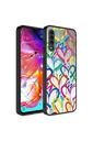 Samsung Galaxy A70 Uyumlu Kılıf Aynalı Desenli Kamera Korumalı Parlak Zore Mirror Kapak