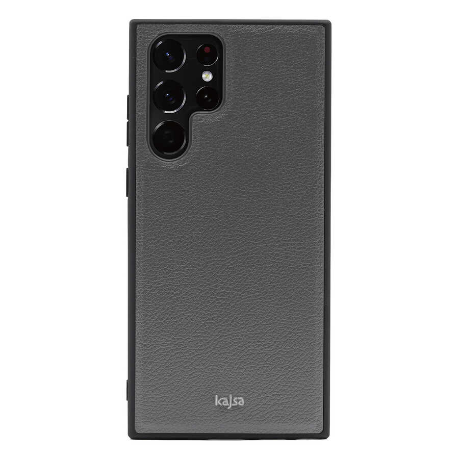 Samsung Galaxy S22 Ultra Uyumlu Kılıf ​Kajsa Luxe Collection Hakiki Deri Kapak