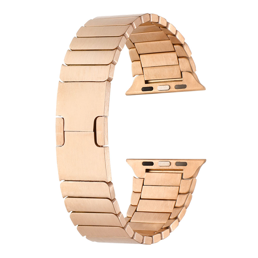 Apple Watch 44mm Uyumlu Kordon Paslanmaz Çelik Luxury Zore KRD-82 Kayış
