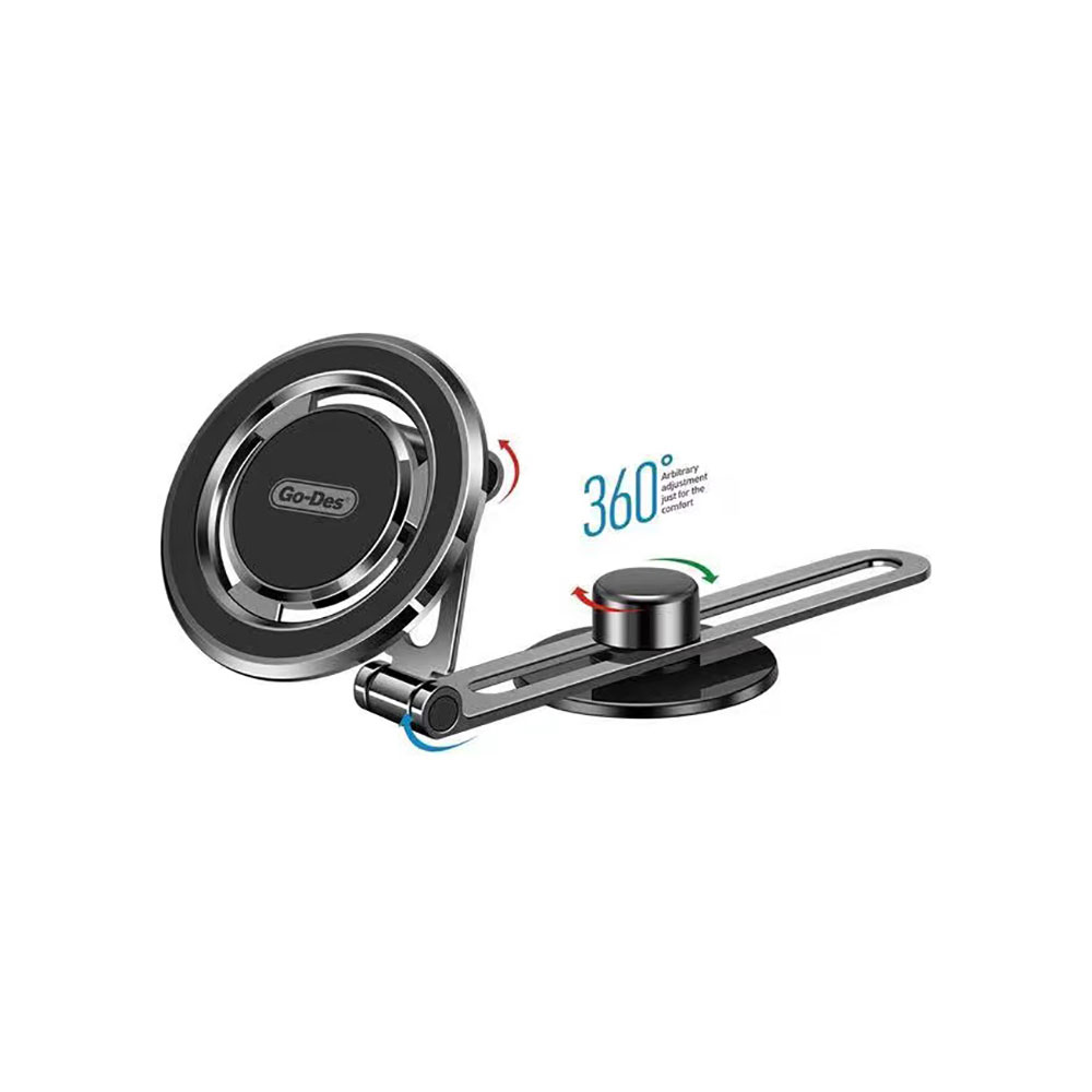 [RNZ-TA88055] Go Des GD-HD912 Magnetik 360 Derece Dönebilen Düz Zemin Araç Telefon Tutacağı
