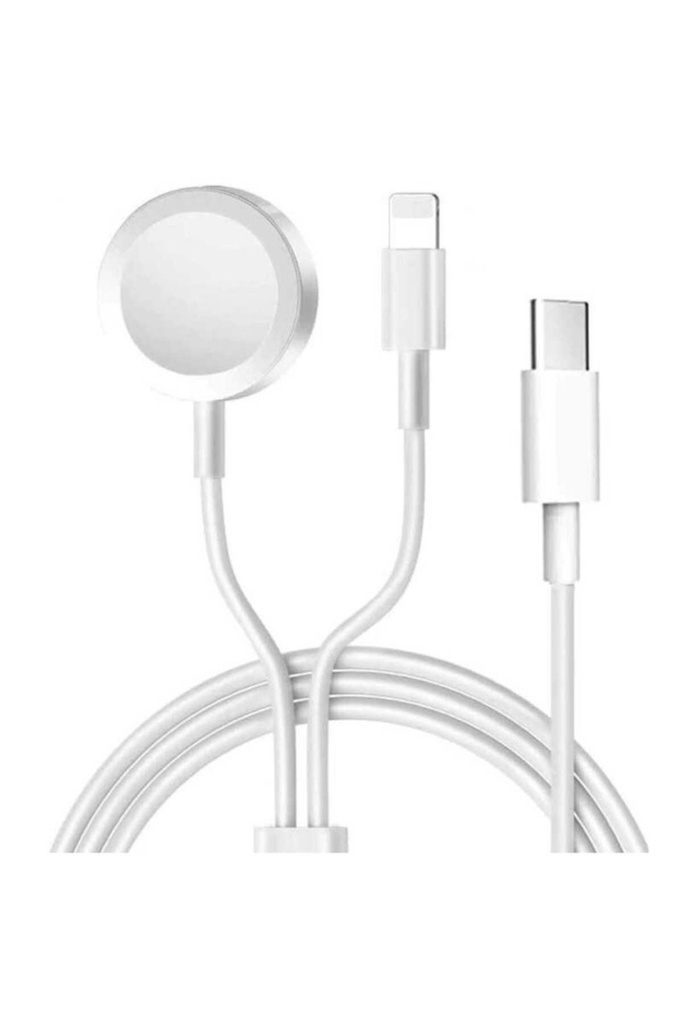 Zore Akıllı Saat Wireless To Lightning Type-C Şarj Kablosu 1.2M