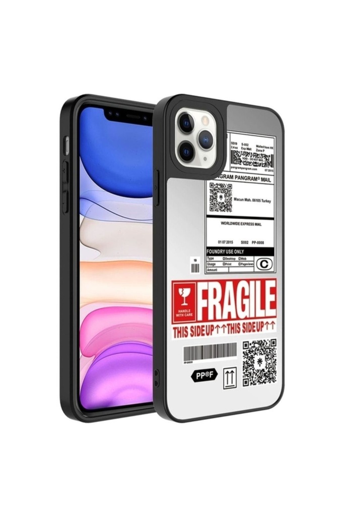 Apple iPhone 11 Pro Uyumlu Kılıf Aynalı Desenli Kamera Korumalı Parlak Zore Mirror Kapak