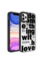 Apple iPhone 11 Pro Uyumlu Kılıf Aynalı Desenli Kamera Korumalı Parlak Zore Mirror Kapak