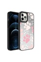Apple iPhone 12 Pro Uyumlu Kılıf Aynalı Desenli Kamera Korumalı Parlak Zore Mirror Kapak