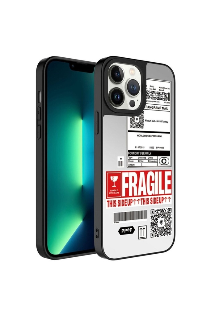 Apple iPhone 13 Pro Uyumlu Kılıf Aynalı Desenli Kamera Korumalı Parlak Zore Mirror Kapak