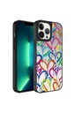 Apple iPhone 13 Pro Uyumlu Kılıf Aynalı Desenli Kamera Korumalı Parlak Zore Mirror Kapak