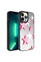 Apple iPhone 13 Pro Uyumlu Kılıf Aynalı Desenli Kamera Korumalı Parlak Zore Mirror Kapak