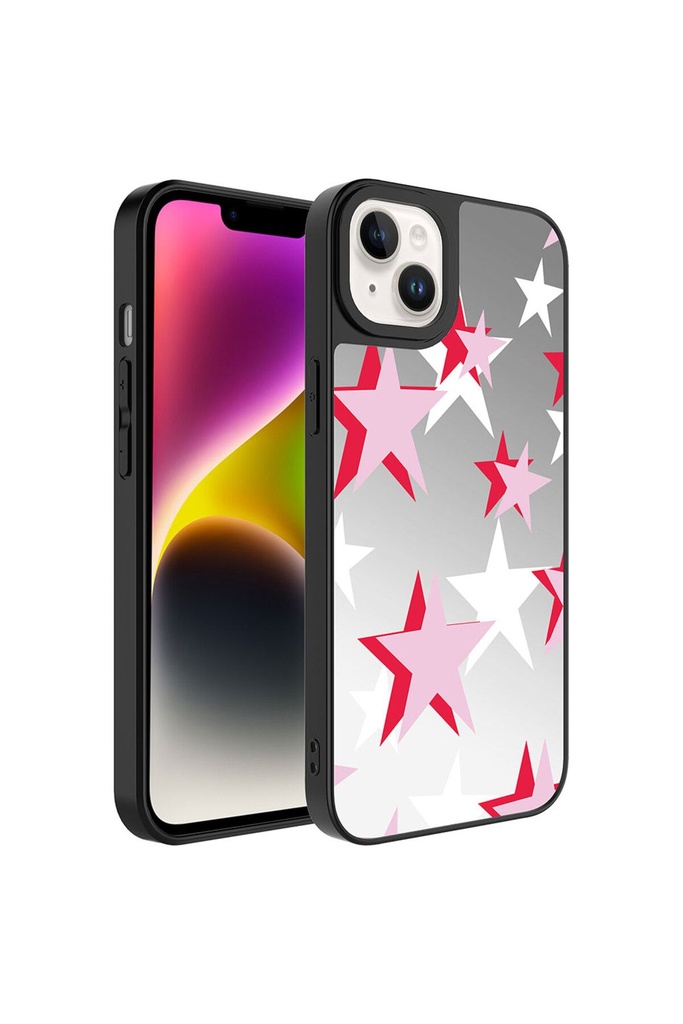Apple iPhone 14 Plus Uyumlu Kılıf Aynalı Desenli Kamera Korumalı Parlak Zore Mirror Kapak