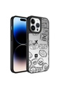 Apple iPhone 14 Pro Max Uyumlu Kılıf Aynalı Desenli Kamera Korumalı Parlak Zore Mirror Kapak