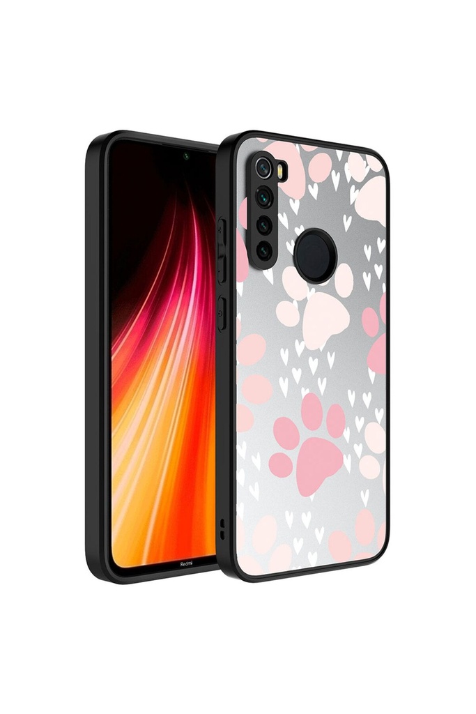Xiaomi Redmi Note 8 Pro Uyumlu Kılıf Aynalı Desenli Kamera Korumalı Parlak Zore Mirror Kapak