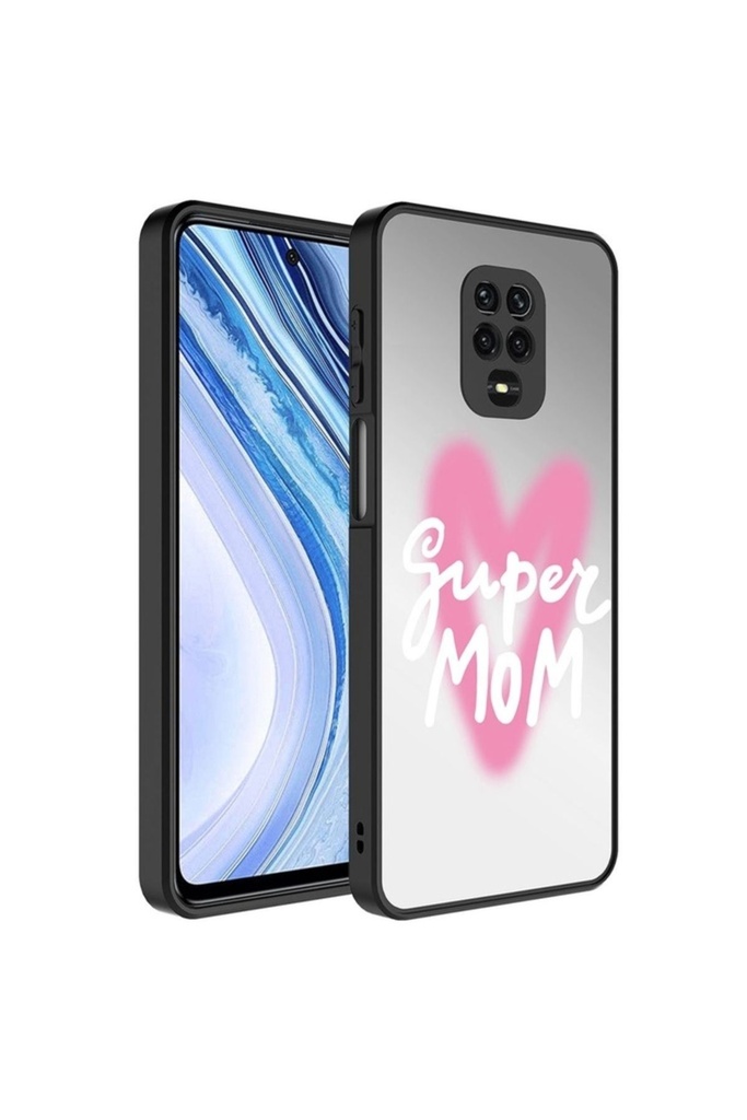 Xiaomi Redmi Note 9 Pro Uyumlu Kılıf Aynalı Desenli Kamera Korumalı Parlak Zore Mirror Kapak