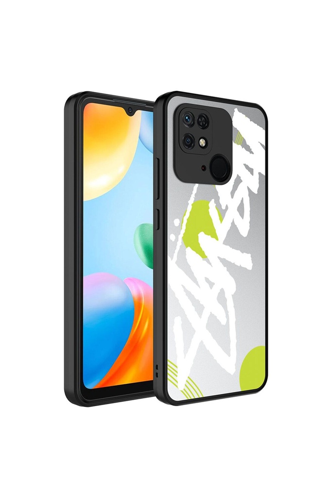 Xiaomi Redmi 10C Uyumlu Kılıf Aynalı Desenli Kamera Korumalı Parlak Zore Mirror Kapak