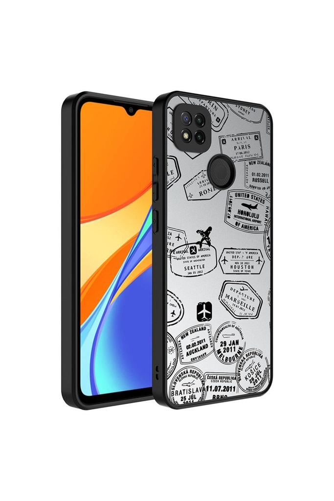 Xiaomi Redmi 10A Uyumlu Kılıf Aynalı Desenli Kamera Korumalı Parlak Zore Mirror Kapak