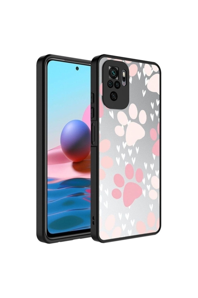 Xiaomi Redmi Note 10 Uyumlu Kılıf Aynalı Desenli Kamera Korumalı Parlak Zore Mirror Kapak