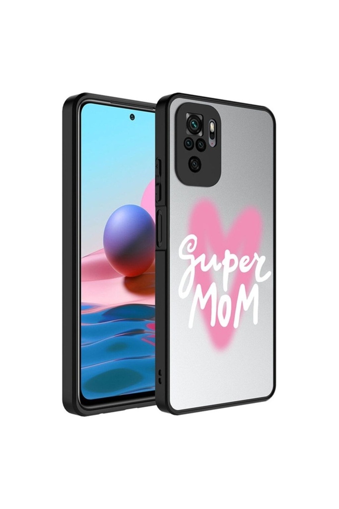 Xiaomi Redmi Note 10 Uyumlu Kılıf Aynalı Desenli Kamera Korumalı Parlak Zore Mirror Kapak