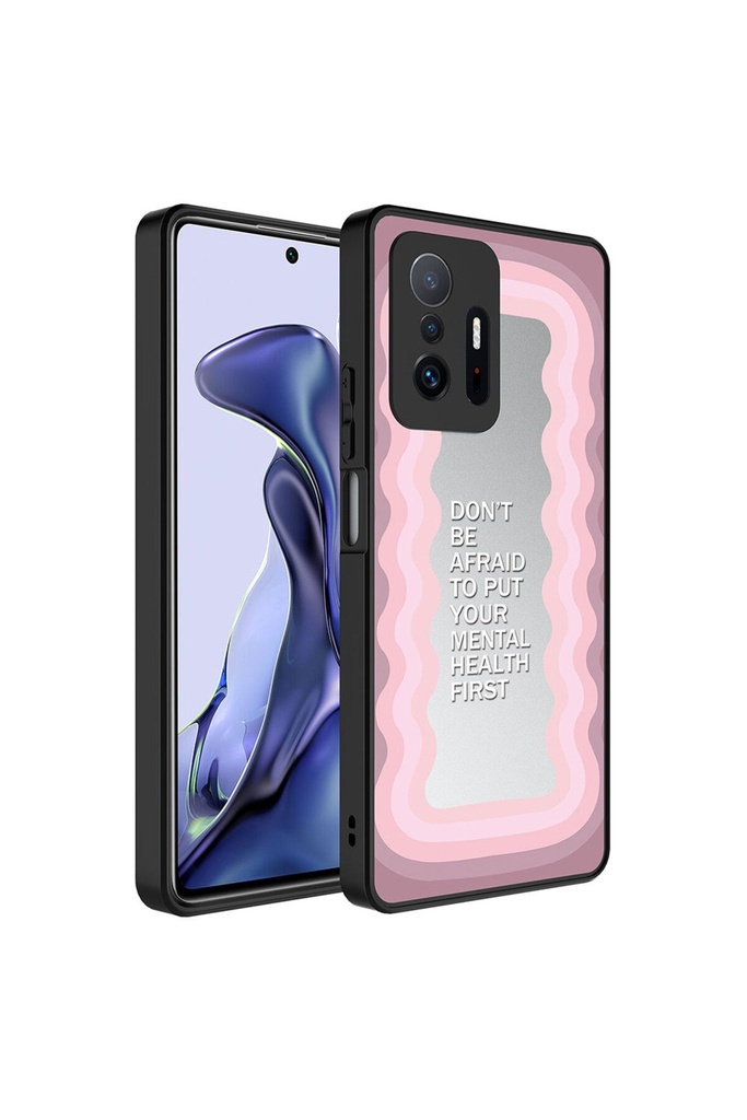Xiaomi Mi 11T 5G Uyumlu Kılıf Aynalı Desenli Kamera Korumalı Parlak Zore Mirror Kapak