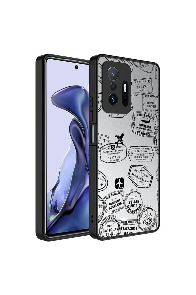 Xiaomi Mi 11T 5G Uyumlu Kılıf Aynalı Desenli Kamera Korumalı Parlak Zore Mirror Kapak