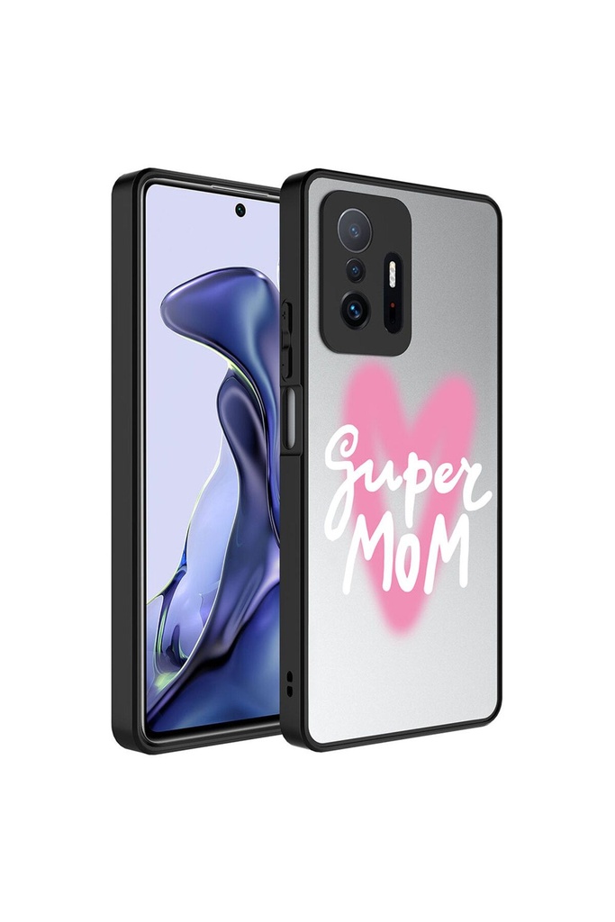 Xiaomi Mi 11T Pro 5G Uyumlu Kılıf Aynalı Desenli Kamera Korumalı Parlak Zore Mirror Kapak