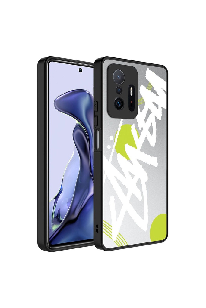 Xiaomi Mi 11T Pro 5G Uyumlu Kılıf Aynalı Desenli Kamera Korumalı Parlak Zore Mirror Kapak